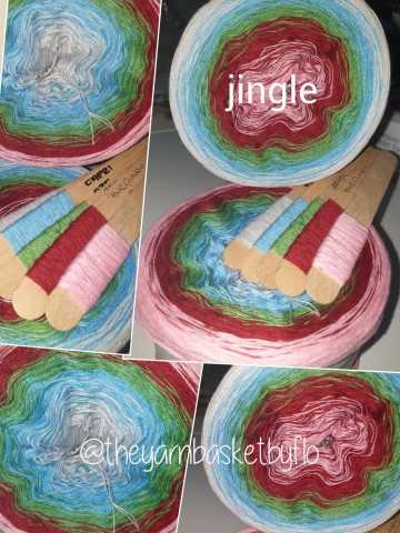 Jingle Christmas Yarn Cake